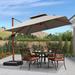 Red Barrel Studio® Diamondville Square Cantilever Umbrella in Brown | 108 H in | Wayfair B422FE46995E425B9F3D33CEA320AC0A