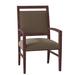 Fairfield Chair Preston King Louis Back Arm Chair Wood/Upholstered/Fabric in Brown | 38 H x 23.5 W x 23.5 D in | Wayfair 8700-04_ 3155 72_ Hazelnut