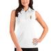 Women's Antigua White Arizona State Sun Devils Tribute Sleeveless Polo