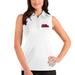 Women's Antigua White Ole Miss Rebels Tribute Sleeveless Polo