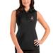 Women's Antigua Black Florida State Seminoles Tribute Sleeveless Polo