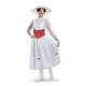 Disguise Mary Poppins Deluxe Erwachsenenkostüm für Damen, Weiss/opulenter Garten, L (12-14)