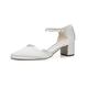 Rainbow Club Brautschuhe Stacy - Damen, Pumps, Ivory/Creme, Satin, Riemchen, Bequem gepolstert, Gr. 40,5 (UK 7,5)