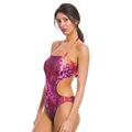 Kiniki Amalfi Purple Tan Through Cut Out Swimsuit