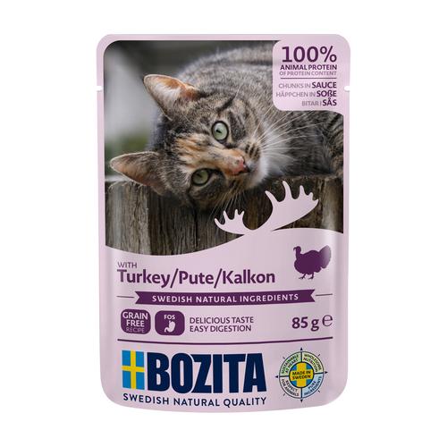 12x85g Pute Bozita Häppchen in Soße Bozita Nassfutter für Hunde