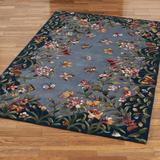 Athena Garden Rectangle Rug, 8' x 11', Midnight Blue