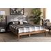 Baxton Studio Edmond Modern Grey Fabric & Ash Walnut Brown Finished Wood Full Size Platform Bed - Wholesale Interiors MG0019-Grey/Ash Walnut-Full