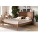 Baxton Studio Danielle Traditional & Transitional Rustic Ash Walnut Brown Finished Wood Queen Size Platform Storage Bed /w Built-In Shelves - Wholesale Interiors MG0018-Ash Walnut-Queen