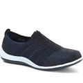 Pavers Women’s Zip-Up Trainers in Navy - Active Footwear with Breathable Mesh Upper - Ladies Versatile Shoes for Everyday Wear - Size 4 UK/EU 37