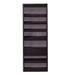 " 20 Pair Wood Shoe Rack with 7 Shelves and Storage Drawer, Espresso Finish - Concepts in Wood SR3084-E"