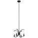 Kichler Lighting Cassadee 16 Inch 4 Light Mini Chandelier - 52119BK