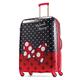 AMERICAN TOURISTER Disney Hartschalengepäck mit Drehrädern, Minnie Maus rote Schleife, Checked-Large 28-Inch, Disney Hartschalengepäck mit Rollen