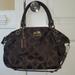 Coach Bags | Authentic Coach Madison Op Art Sateen Satchel Bag | Color: Brown | Size: 14 X 3 X 9.1 Inches