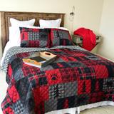 Your Life Style Red Forest 3pc Queen Quilt Set by Donna Sharp - American Heritage Textiles Y20016