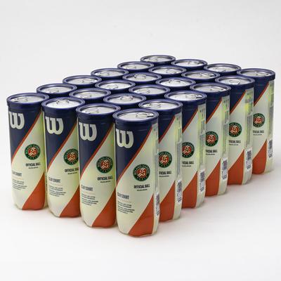 Wilson Roland Garros Har Tru Clay Court 24 Cans Tennis Balls