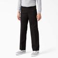 Dickies Boys' Classic Fit Pants, 4-20 - Black Size 12 (KP123)