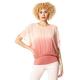 Roman Originals Women Ombre 3/4 Sleeve Top - Ladies Round Neck Going Out Clubbing Party Cocktails Evening Dinner Date Hen Party Wedding Blouses Tops - Light Pink - Size 12