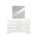 Dresser in Metallic White - Global Furniture USA POMPEI-METALLIC WHITE-DR