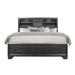 Queen Bed in Grey - Global Furniture USA JORDYN-GREY-QB