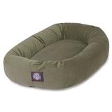 Majestic Pet Products Dog Bolster Polyester/Faux Suede in Green/Black | 11 H x 35 W x 52 D in | Wayfair 78899567506