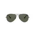 Ray-Ban Unisex Aviator Sunglasses, Grey, 58 mm UK