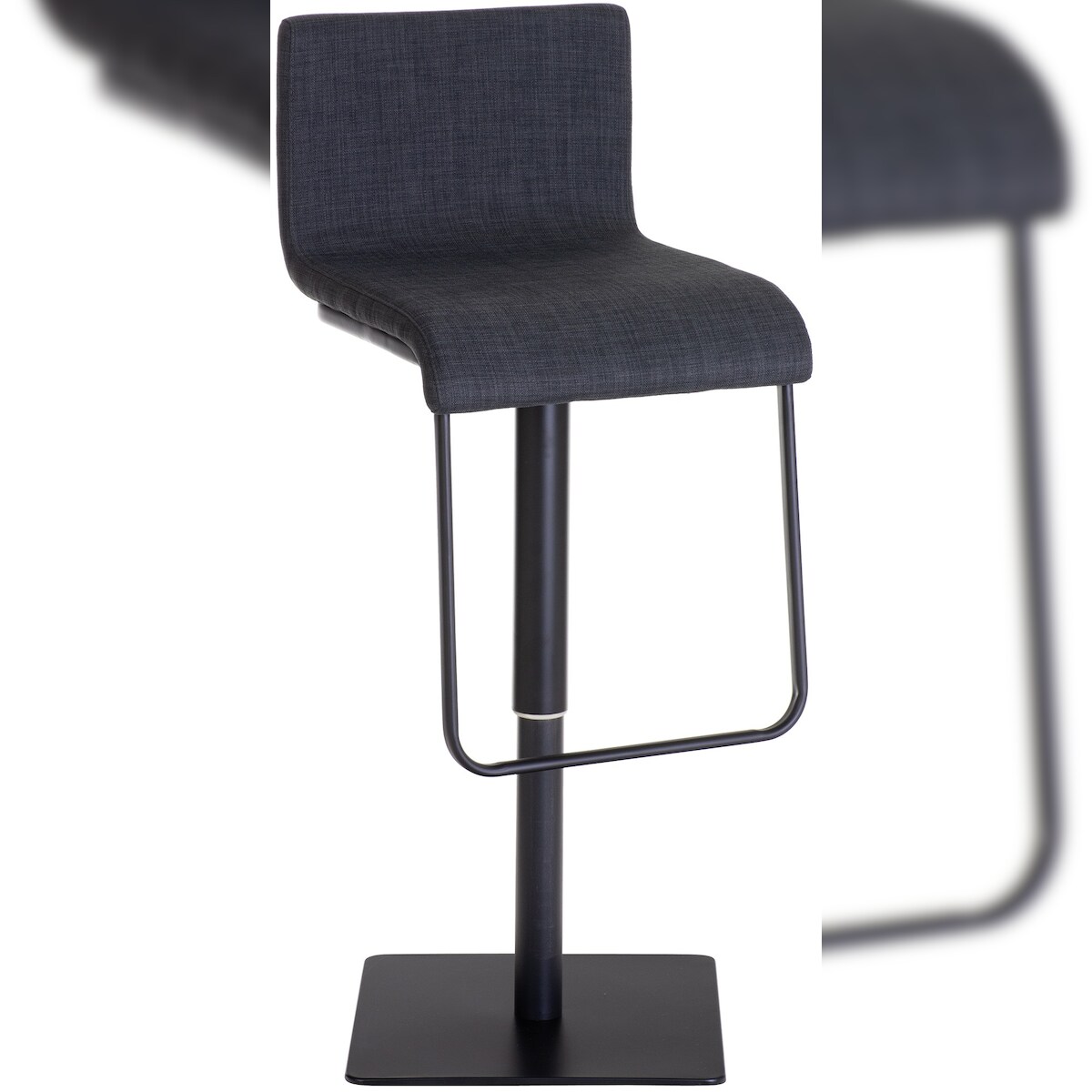 CLP Barhocker Limon Stoffbezug dunkelgrau/schwarz Image