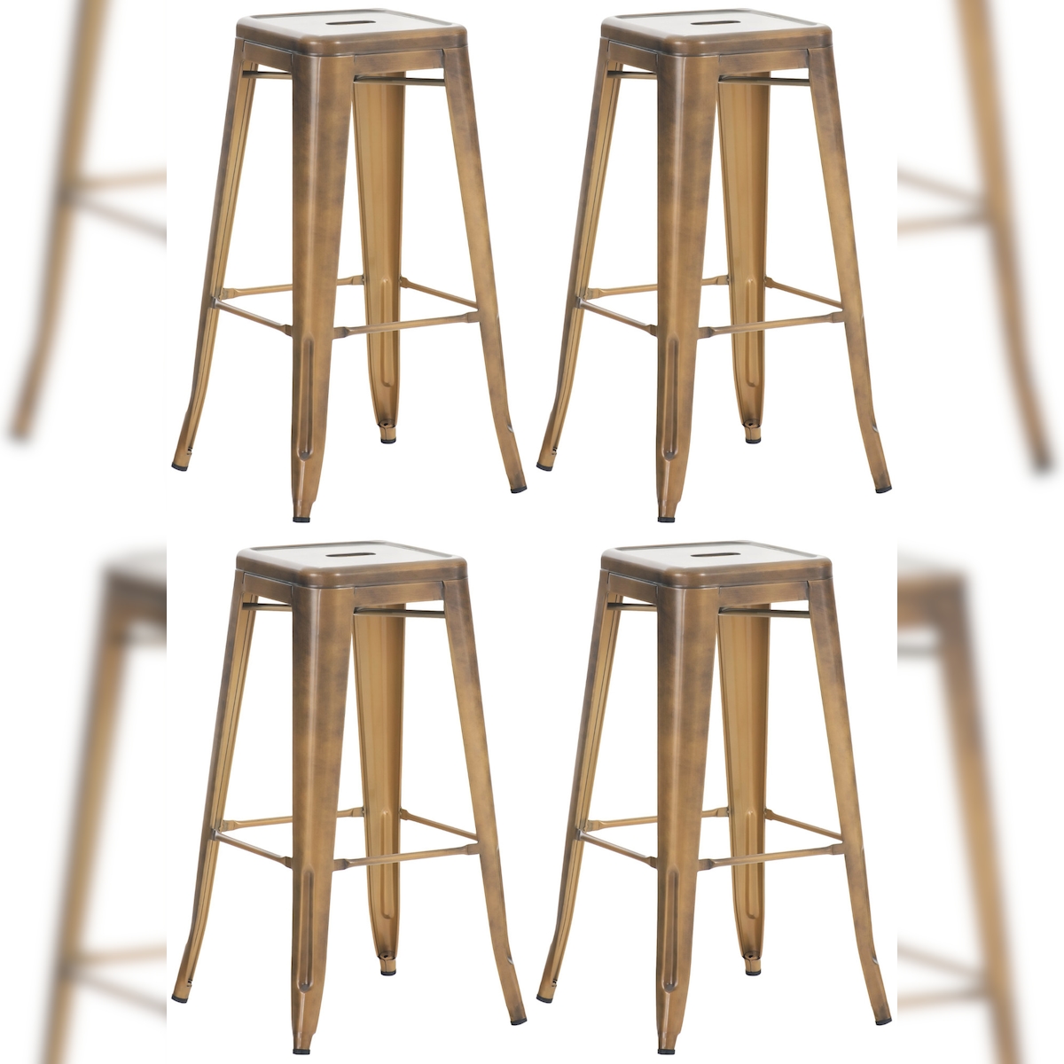 CLP 4er Set Barhocker Joshua gold Image