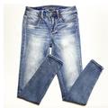 American Eagle Outfitters Jeans | Ae Super Stretch (2 Reg) Light/Med Wash Jeggings | Color: Blue | Size: 2