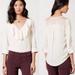 Anthropologie Tops | Anthropologie Hd In Paris Elinor Brocade Blouse | Color: Cream/Pink | Size: 10