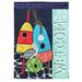 Dicksons Inc Birdhouses 2-Sided Polyester Garden Flag in Black/Blue/Red | 42 H x 29 W in | Wayfair M001131