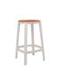 TOOU Cadrea Counter & Bar Stool w/ Padded Seat Plastic/Acrylic/Upholstered/Leather in Brown | 26 H x 17 W x 17 D in | Wayfair TO-1722CG-1766LB