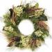 Gracie Oaks Dried Cascade Floral Wreath in Green | 22 H x 22 W x 5 D in | Wayfair D2B431B075694EC6AF2A313058A87FE6