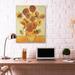 Stupell Industries Van Gogh Sunflowers Classic' by Vincent Van Gogh - Unframed Painting Print on Canvas in White | 48 H x 36 W x 1.5 D in | Wayfair