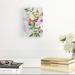 Red Barrel Studio® Mottled Flora I by Victoria Borges - Painting on Canvas in Blue/Green/Pink | 12 H x 8 W x 1.25 D in | Wayfair