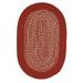 Red/White 120 x 0.5 in Area Rug - Red Barrel Studio® Nuray Braided Red Area Rug Polypropylene | 120 W x 0.5 D in | Wayfair