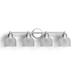 Joss & Main Besima 4-Light Dimmable Vanity Light in Gray | 9.25 H x 32 W x 6.5 D in | Wayfair 72435FF9038E47E3B1F8308E0583B577