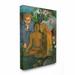 Stupell Industries 'Tropical Landscape Native Figures Classic' by Paul Gauguin - Painting Print Canvas/ in Blue/Green/Yellow | Wayfair