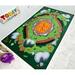 Brown/Green 72 x 0.25 in Area Rug - Kid Carpet Campfire Playtime Area Rug Nylon | 72 W x 0.25 D in | Wayfair FE714-34A