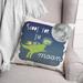 Zoomie Kids Wittrock Shoot for the Moon Throw Pillow Polyester/Polyfill blend | 18 H x 18 W x 1.5 D in | Wayfair DD06C755DA074F77AE0C2B5F8864CD1D