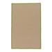 Green/White 144 x 0.5 in Area Rug - Bayou Breeze Mulfo Braided Beige/Green Area Rug Polypropylene | 144 W x 0.5 D in | Wayfair