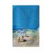 Highland Dunes Playing on the Beach Kitchen Towel Terry in Blue/Gray | 16 W in | Wayfair 62A333CB15864BF9B22F00F2A5F4BBE8