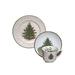 The Holiday Aisle® Leyte Embossed Coffee 3 Piece Place Setting, Service for 1 Porcelain/Ceramic in Green/White | Wayfair THLA5711 40213861