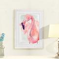 Bay Isle Home™ 'Pastel Flamingo I' by Paul Cezanne - Picture Frame Painting on Canvas Paper/Metal in Brown/Pink/Red | Wayfair