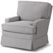 Lark Manor™ Ailbhe Swivel Glider Polyester or Polyester Blend in Gray/White | 38.5 H x 32.5 W x 39 D in | Wayfair 3D40F3507EFE430AB298B88C8484F2F2