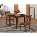 Winston Porter Ashburg Drop Leaf Rubberwood Solid Wood Dining Set Wood in Brown | Wayfair 6F54CD1AFC0F4102BFCAE226DA021CB8