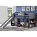 Harriet Bee Christian Louver Twin Low Loft Configurable Bedroom Set Wood/Stainless Steel in Brown/Gray | Wayfair B94F05F99B324D1389D91E58B2C0CD8F