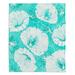 Wildon Home® Dohn Flowers Throw Polyester in Gray/Blue | 51 W in | Wayfair B19F6CE9A82F4945A8189876DF77DDEF