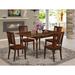 Charlton Home® Khanh Drop Leaf Rubberwood Solid Wood Dining Set Wood in Brown/Red | Wayfair AC89017BBA3A4FFE8D9C355AC1AFCD03