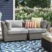 Sol 72 Outdoor™ Romford Patio Chair w/ Cushions in Gray | 29 H x 35 W x 35 D in | Wayfair F981B33412B24A7EA88D408C90923C0D