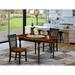 Ophelia & Co. Colrain Drop Leaf Solid Wood Dining Set Wood in Black | Wayfair D56F0ED2AC2544708C7A10F929A11CA6